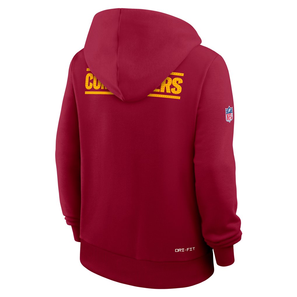 Washington Commanders Nike Women's Sideline Standard Issue Initial Home Dri-FIT Hoodie - Burgundy